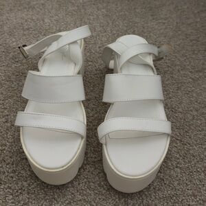 Nasty Gal Cleated Strappy Block Heel Platform Sandals